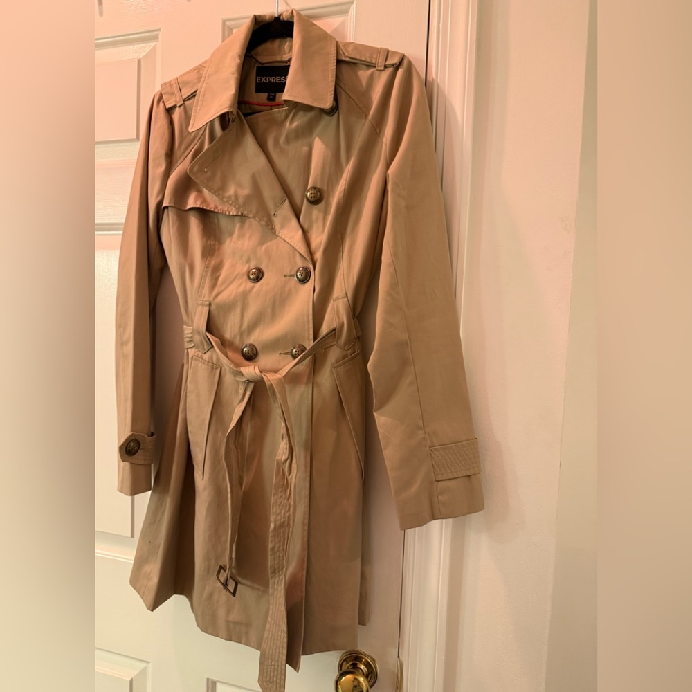 Express Women's Beige Trench Coat